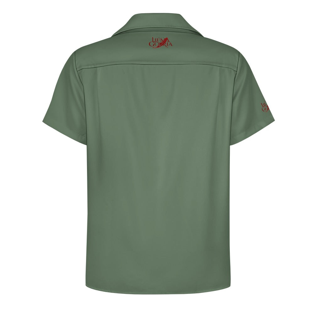 Cuban collar shirt Inkedjoy   Luma Gorria vêtement