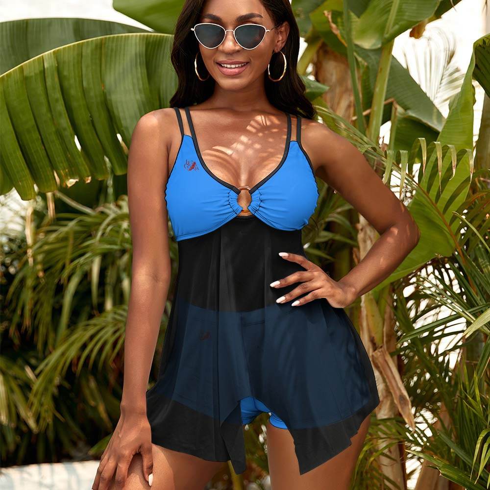 Maillot de Bain Deux-Pièces Femme – Haut Mousseline Fendue et Bas Taille Haute, Élégance et Confort Luma Gorria vêtement  maillot de bain deux pièces femme Luma Gorria vêtement