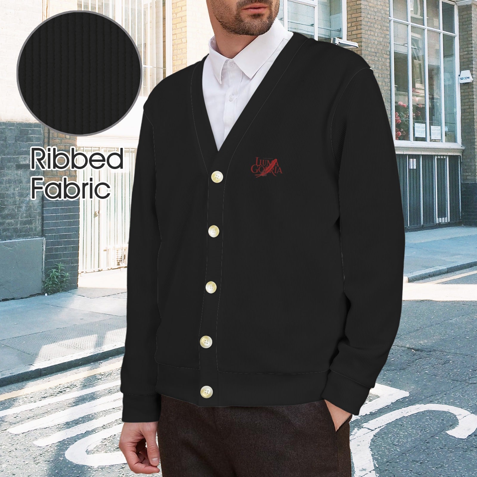 Cardigan homme – Col V, léger et élégant pour toutes occasions