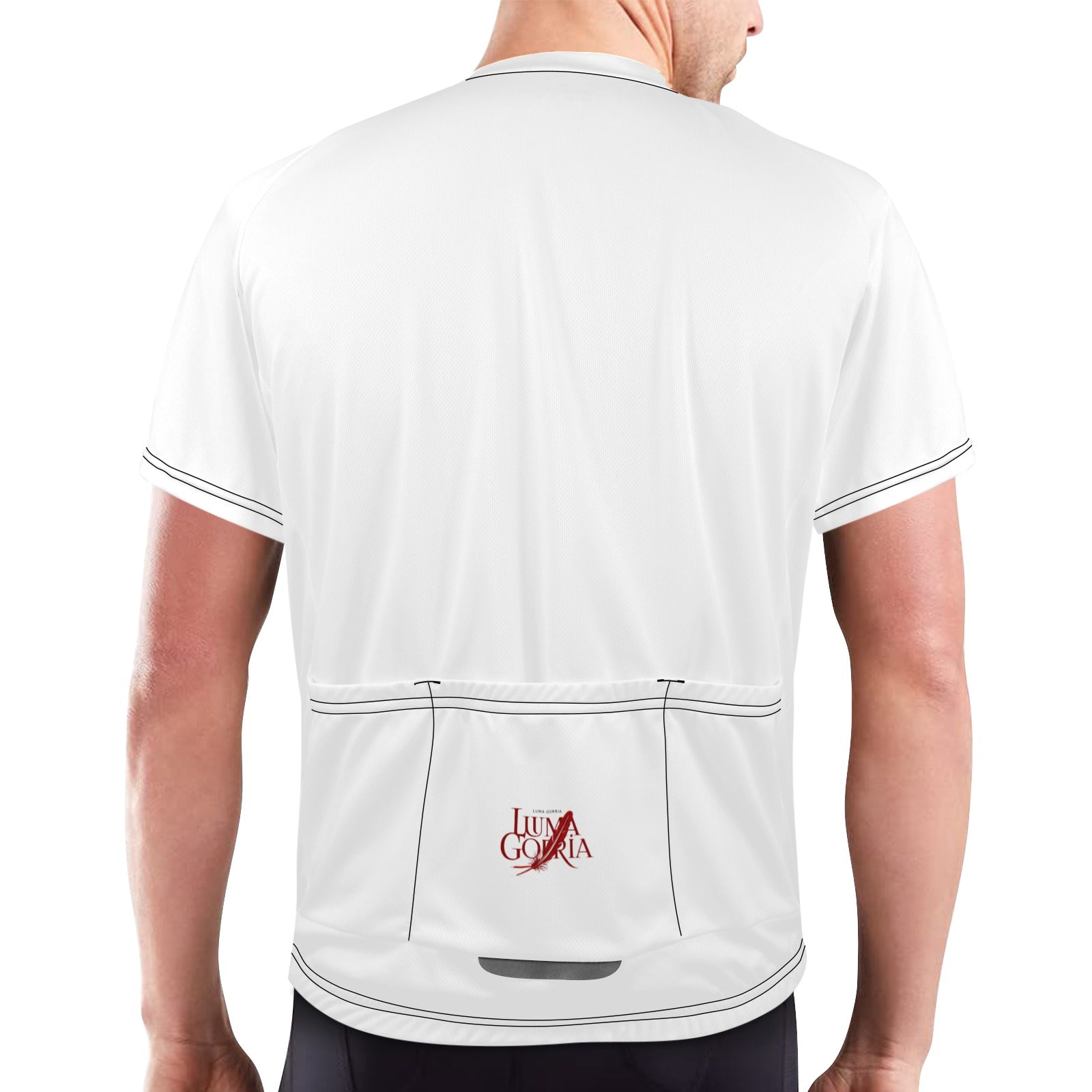 Maillot cyclisme homme – Respirant, poches arrière, bande réfléchissante
