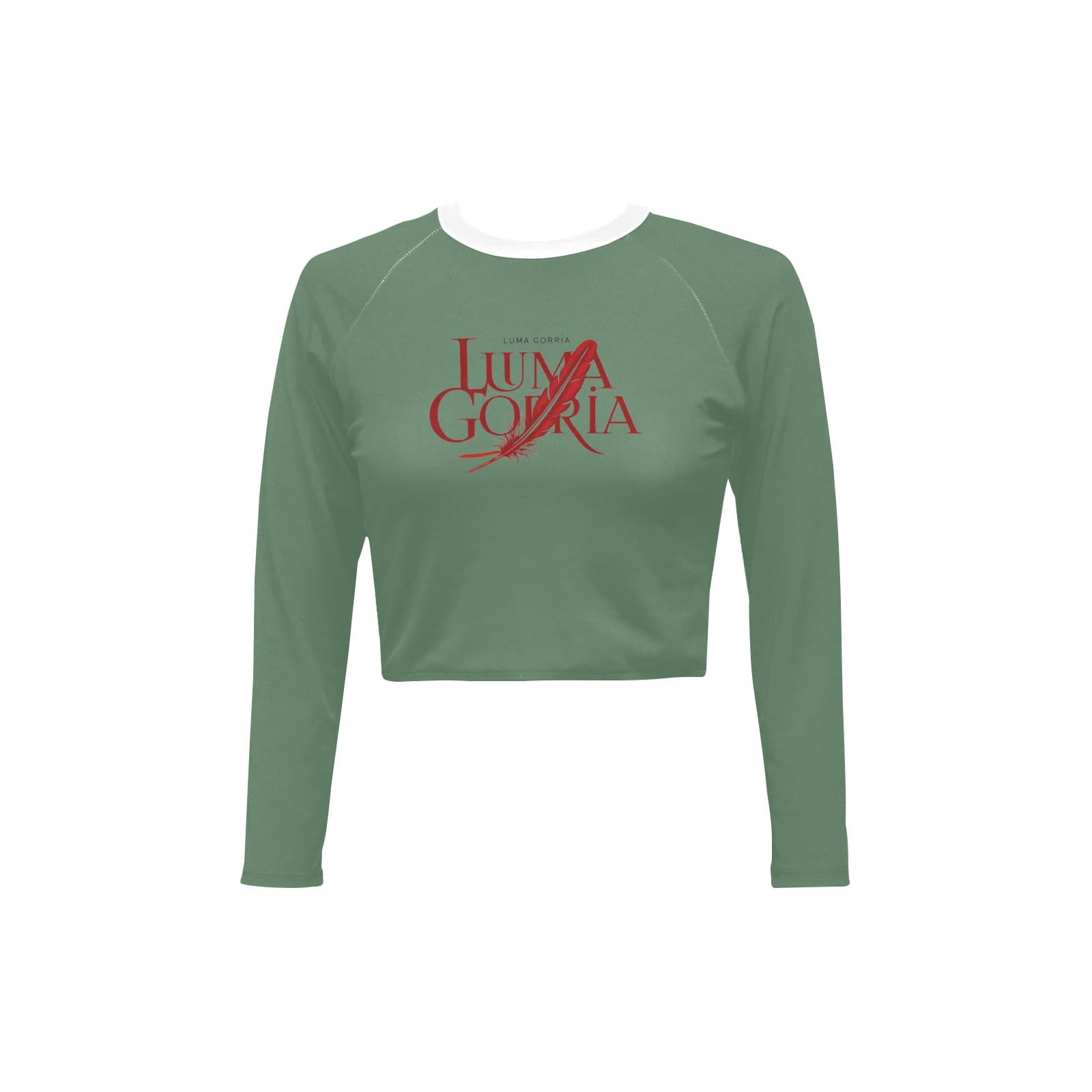 Haut court femme manches longues