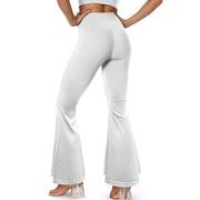 Pantalon évasé femme – Taille haute avec fente élégante Luma Gorria vêtement  pantalon femme Luma Gorria vêtement