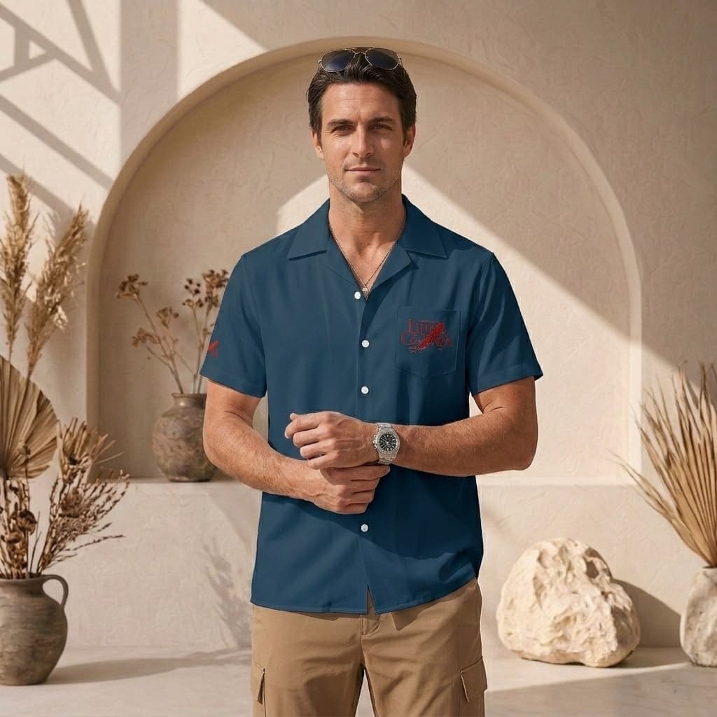 Chemise homme col cubain manches courtes légère et tendance