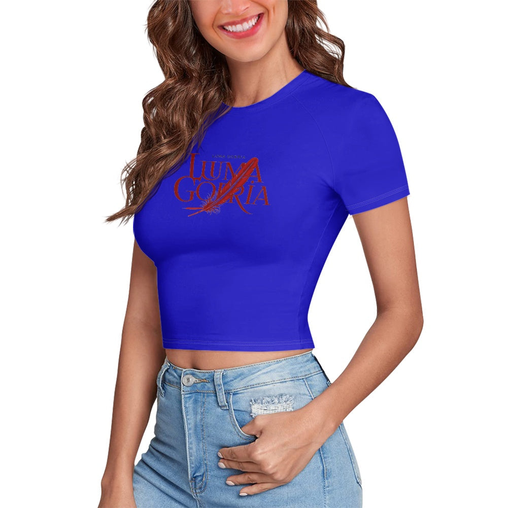 T-shirt court moulant femme – Extensible, doux et polyvalent Luma Gorria vêtement  T-shirt court moulant femme Luma Gorria vêtement