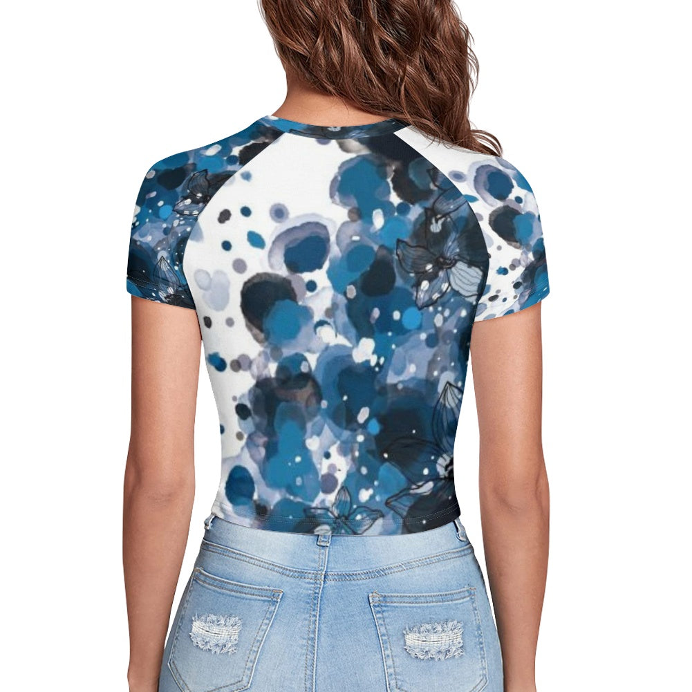 T-shirt court moulant femme – Extensible, doux et polyvalent Luma Gorria vêtement  T-shirt court moulant femme Luma Gorria vêtement