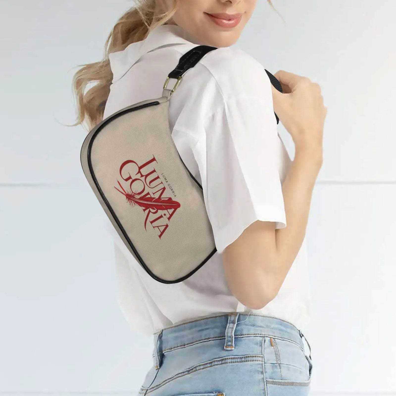 Sac bandoulière en nylon pour femme avec détails en cuir PU – Design moderne, pratique et chic - Luma Gorria vêtement