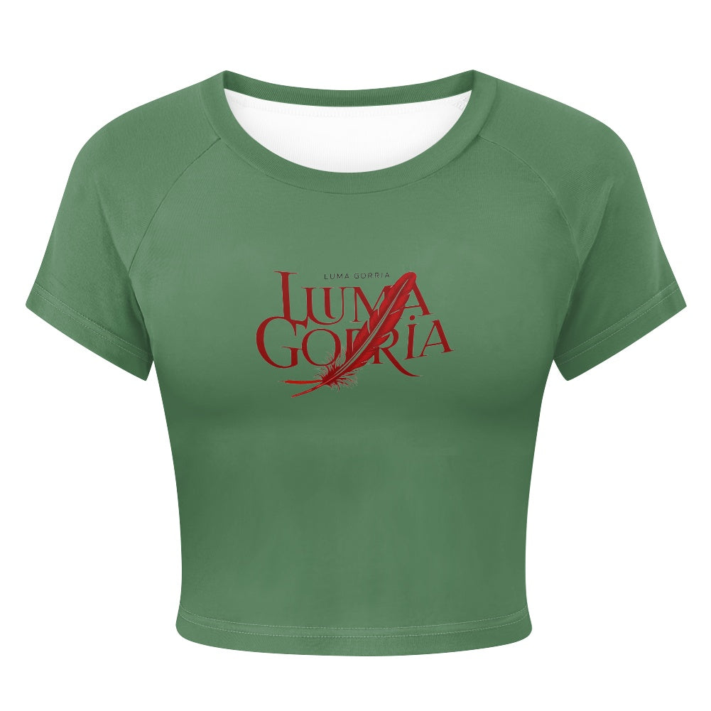 T-shirt court moulant femme – Extensible, doux et polyvalent Luma Gorria vêtement  T-shirt court moulant femme Luma Gorria vêtement