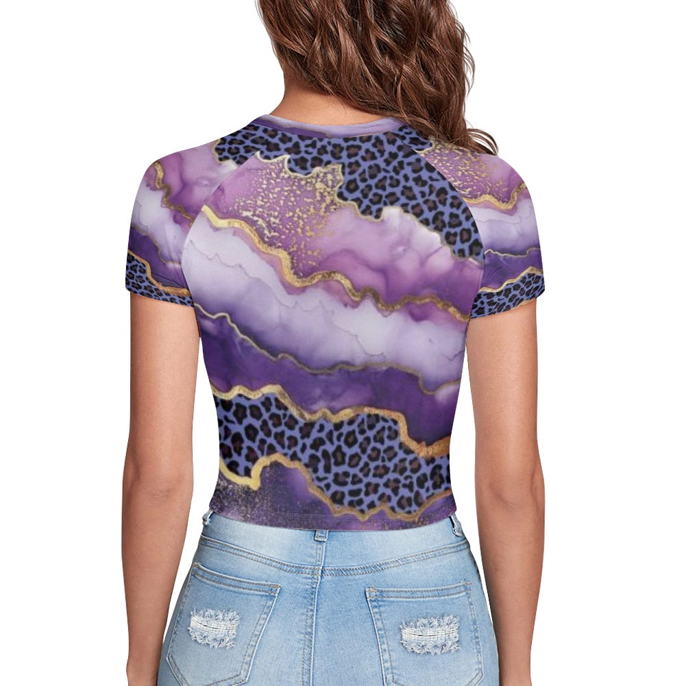 T-shirt court moulant femme – Extensible, doux et polyvalent Luma Gorria vêtement  T-shirt court moulant femme Luma Gorria vêtement