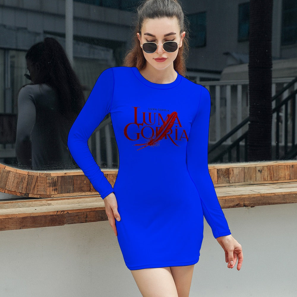 Robe moulante manches longues femme – Élégante, confortable et chic Luma Gorria vetement 38.00 Robe courte Luma Gorria vêtement