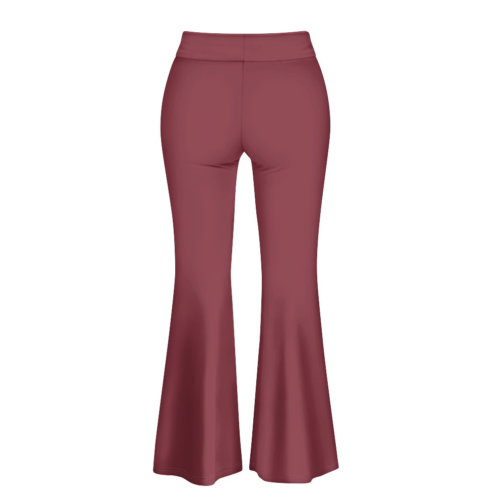 Pantalon évasé femme – Taille haute avec fente élégante Luma Gorria vêtement  pantalon femme Luma Gorria vêtement