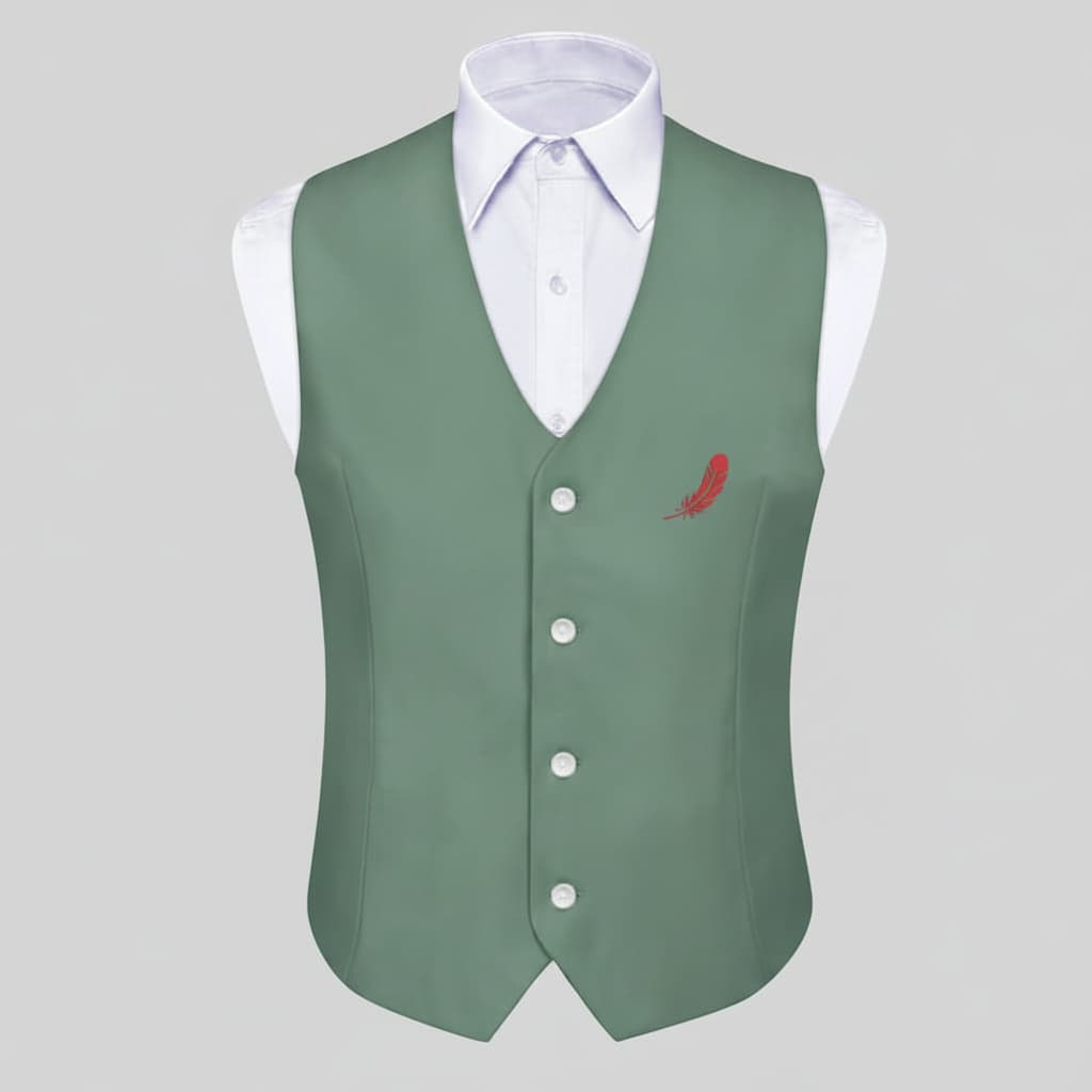 Gilet de costume sans manches pour homme en polyester – Élégance & confort ajusté