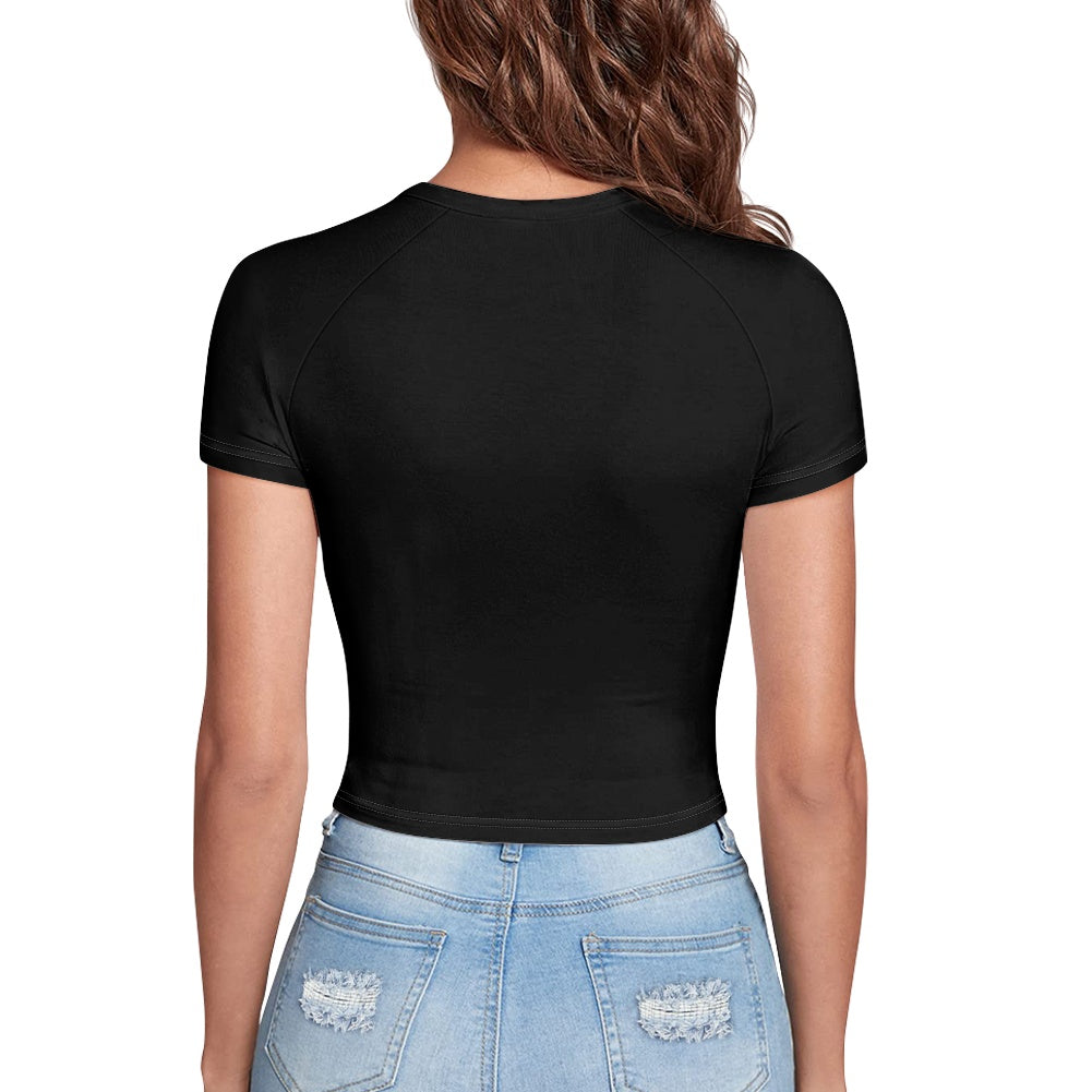 T-shirt court moulant femme – Extensible, doux et polyvalent Luma Gorria vêtement  T-shirt court moulant femme Luma Gorria vêtement
