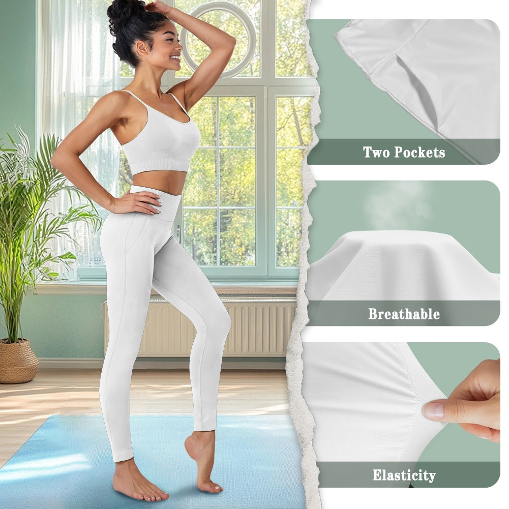 Legging femme – Tissu maillot de bain, respirant avec poches Luma Gorria vêtement  Legging femme avec poches Luma Gorria vêtement
