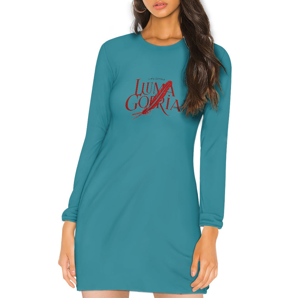 Robe slim femme – Manches longues, extensible et élégante Luma Gorria vêtement 36.00 Robe slim femme Luma Gorria vêtement