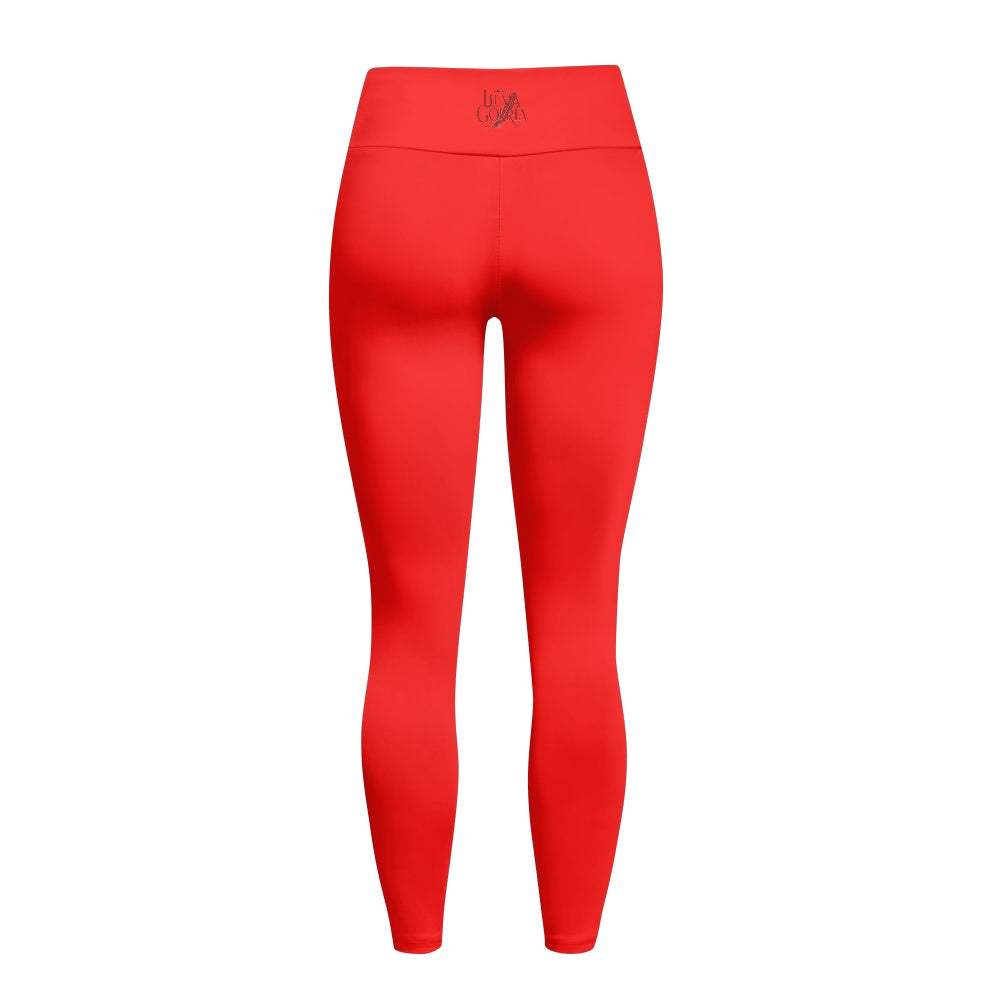 Legging femme – Tissu maillot de bain, respirant avec poches Luma Gorria vêtement  Legging femme avec poches Luma Gorria vêtement