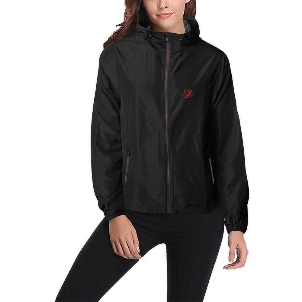 Coupe-vent femme à capuche zippé léger et tendance