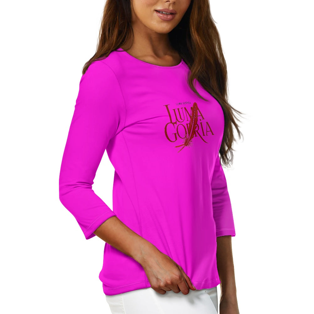 Haut femme manches 3/4 – Doux, élégant et pratique au quotidien Luma Gorria vêtement 38.00 Haut femme manches 3/4 Luma Gorria vêtement
