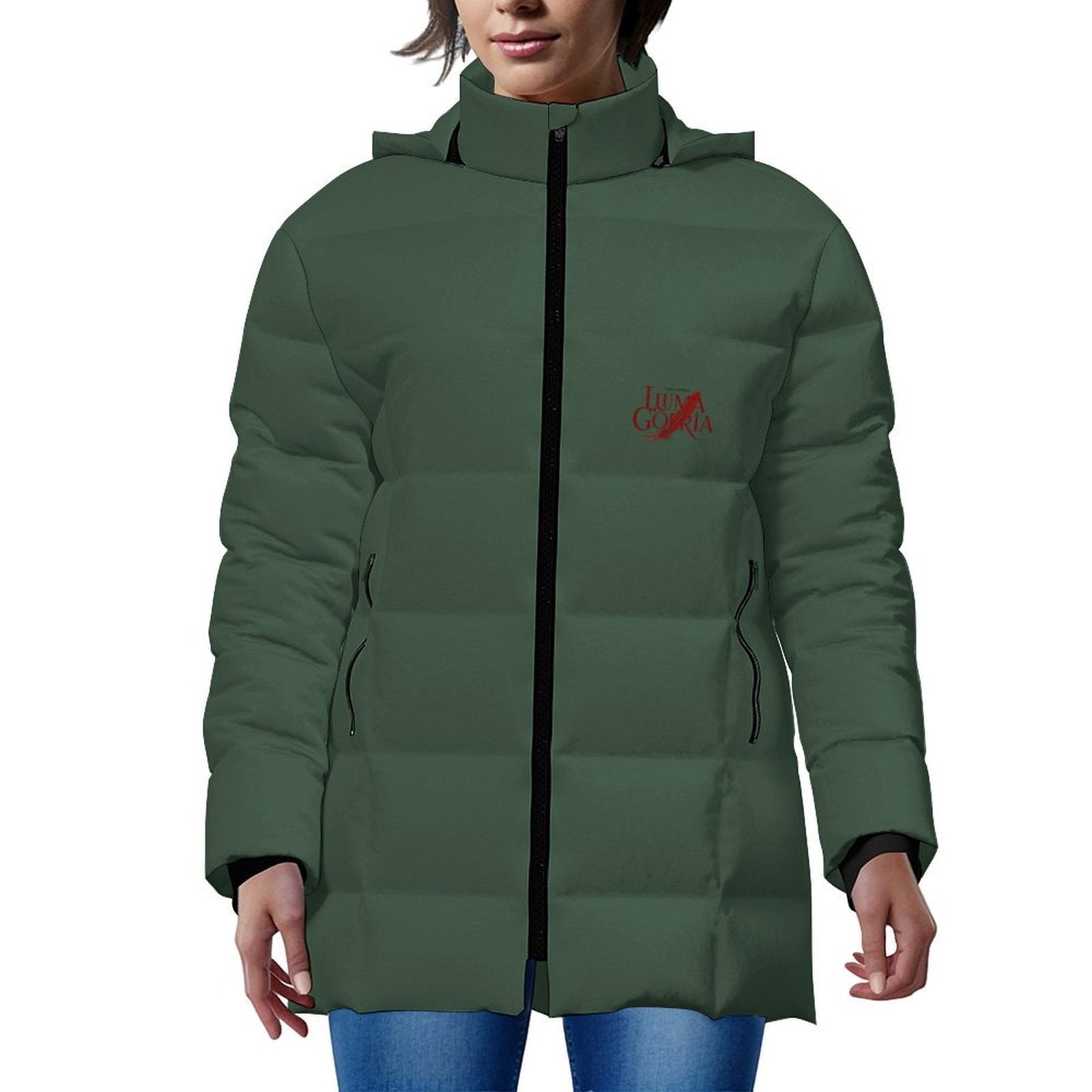 Doudoune à capuche femme zippée confortable et moderne