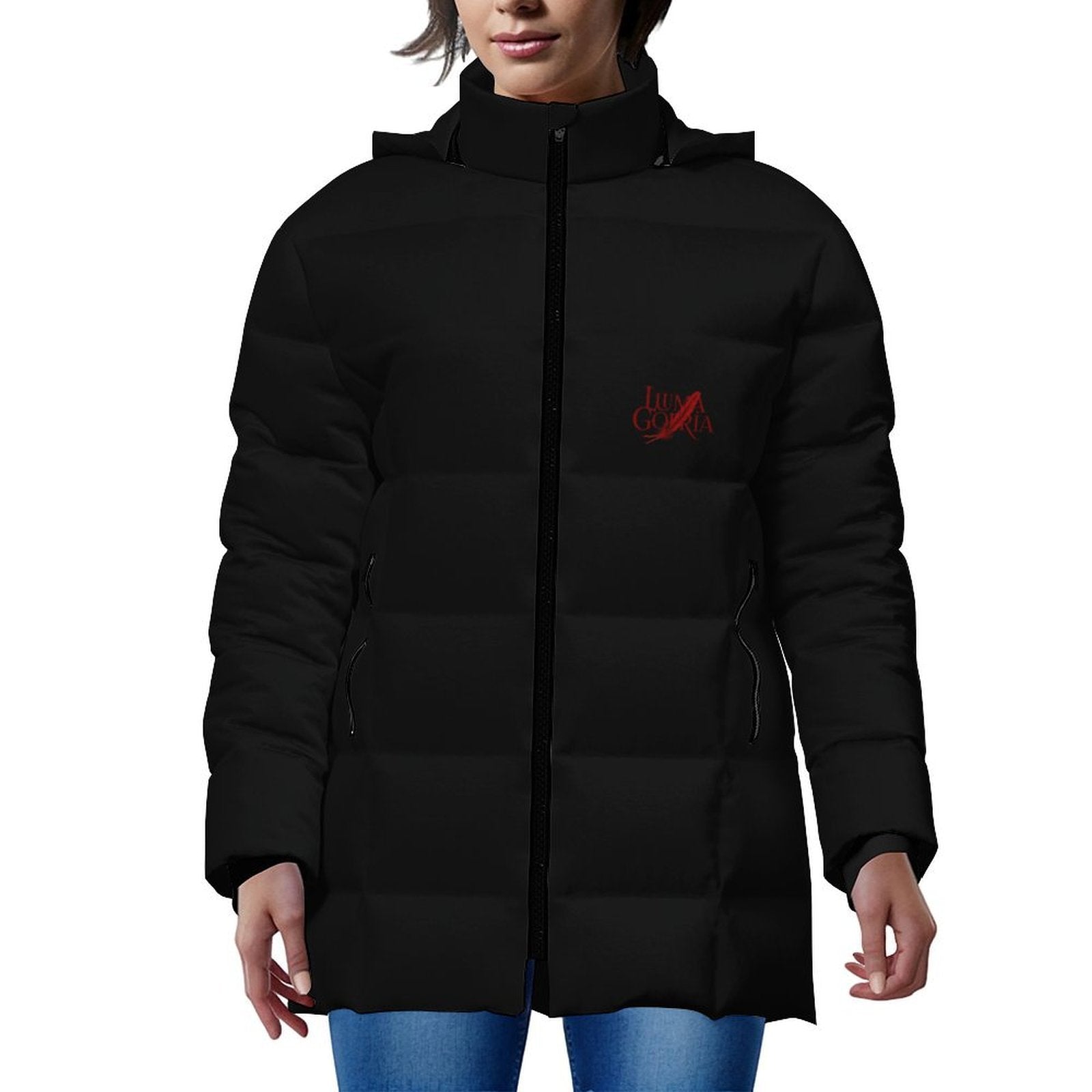 Doudoune à capuche femme zippée confortable et moderne