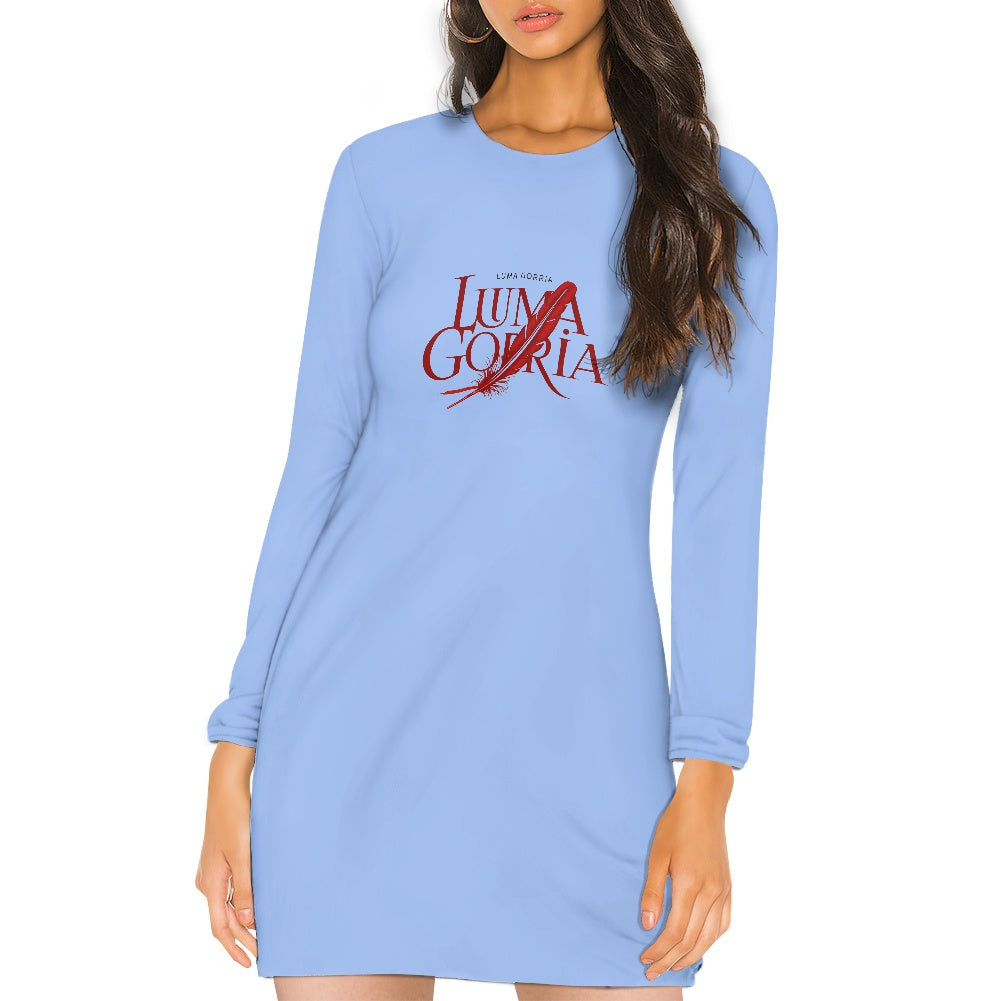 Robe slim femme – Manches longues, extensible et élégante Luma Gorria vêtement 36.00 Robe slim femme Luma Gorria vêtement