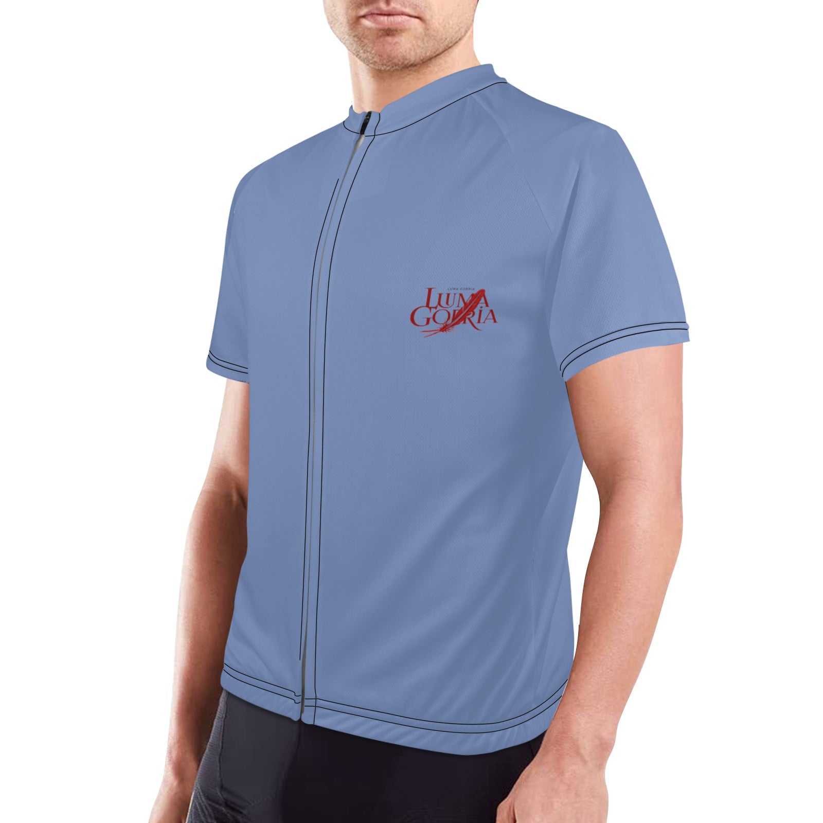 Maillot cyclisme homme – Respirant, poches arrière, bande réfléchissante
