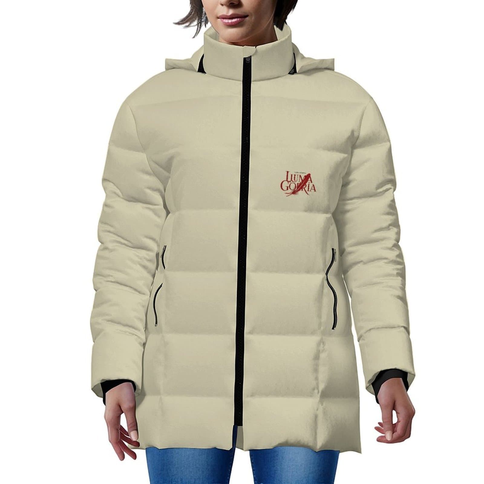 Doudoune à capuche femme zippée confortable et moderne