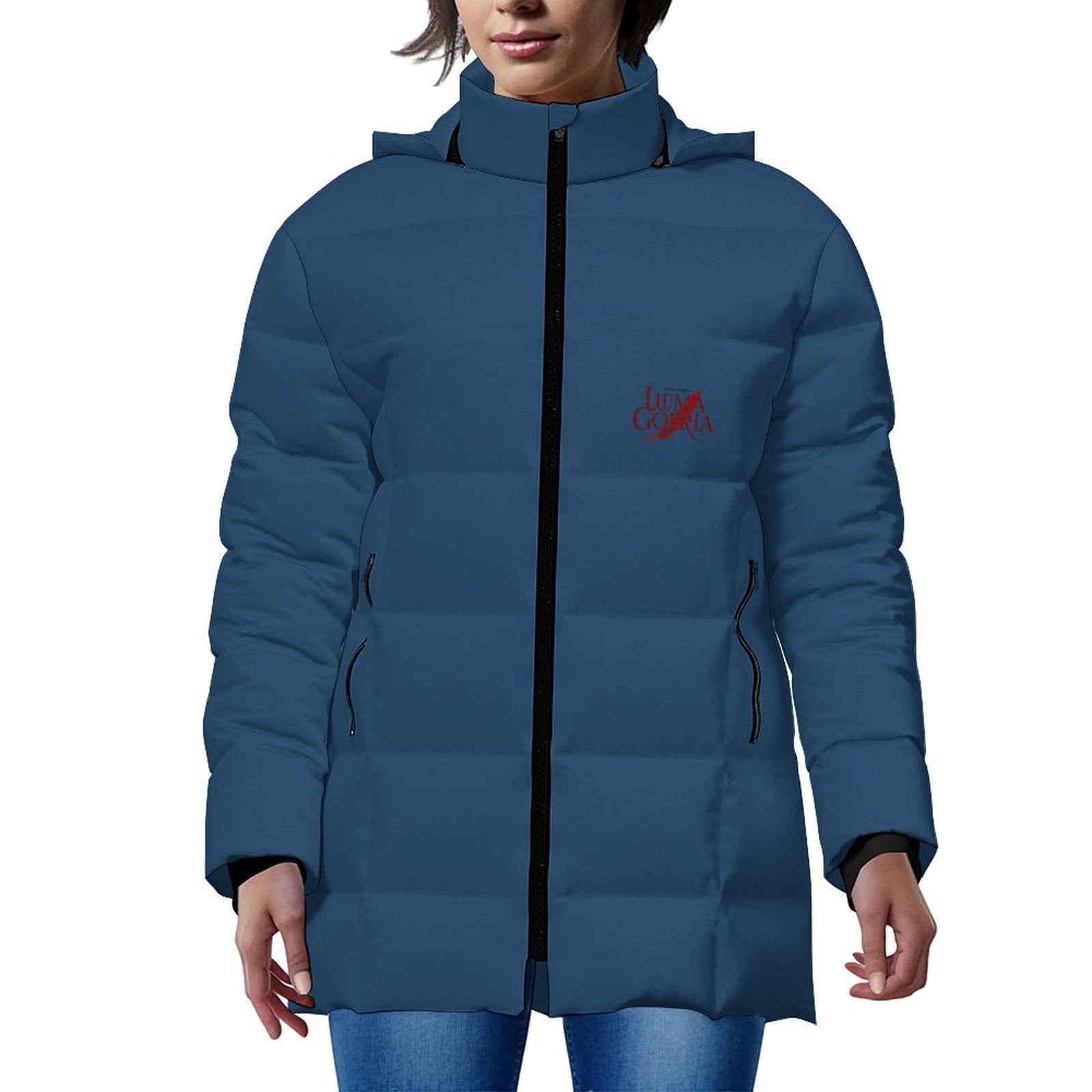 Doudoune à capuche femme zippée confortable et moderne