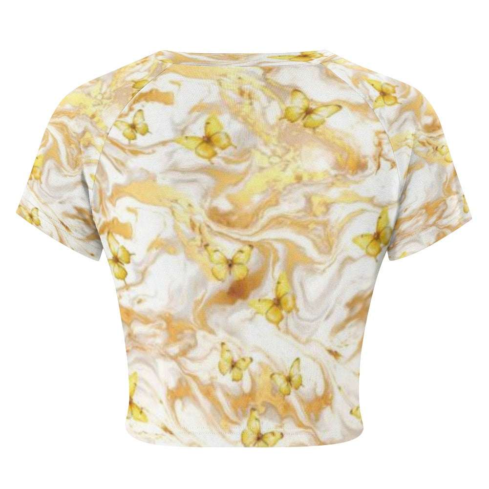 T-shirt court moulant femme – Extensible, doux et polyvalent Luma Gorria vêtement  T-shirt court moulant femme Luma Gorria vêtement