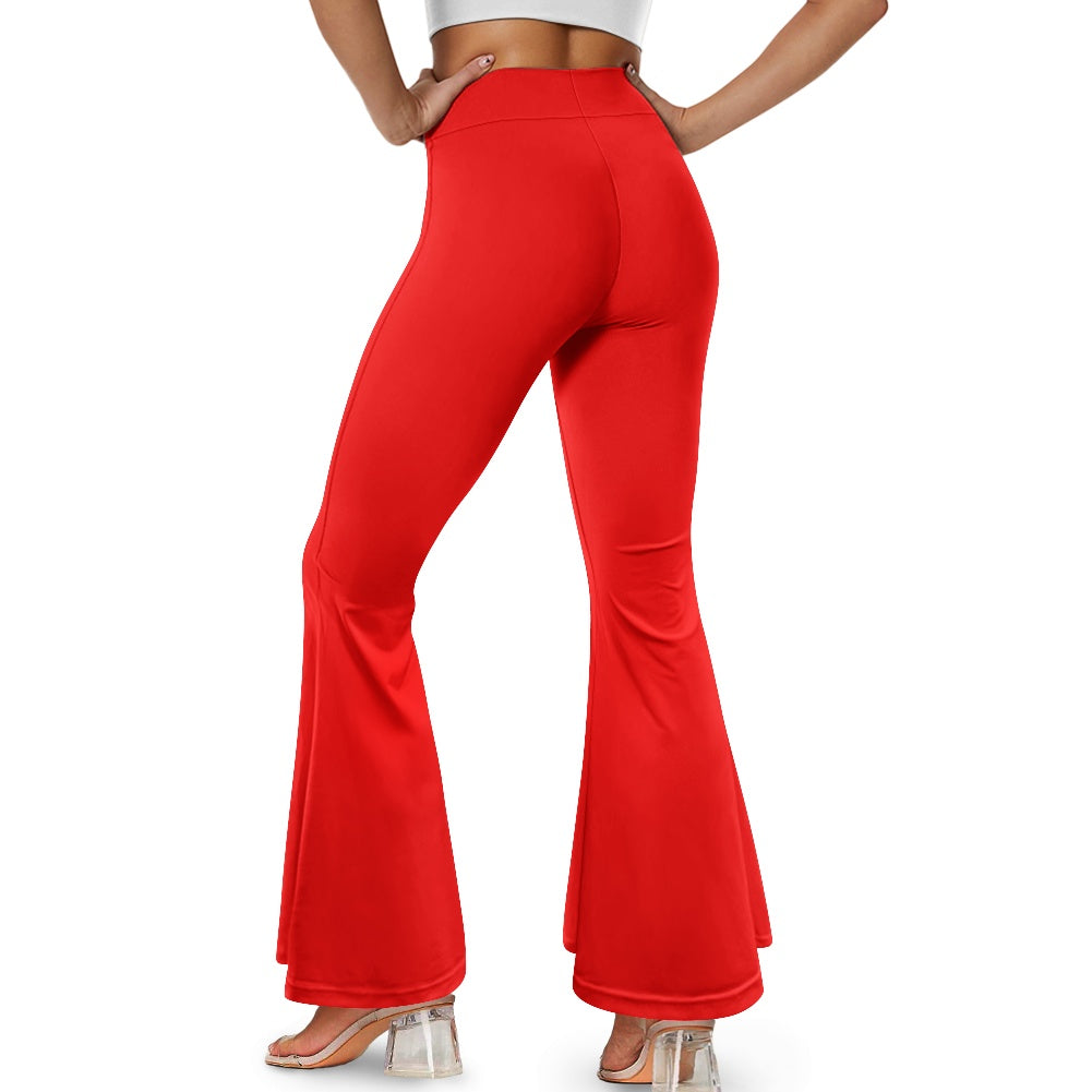 Pantalon évasé femme – Taille haute avec fente élégante Luma Gorria vêtement  pantalon femme Luma Gorria vêtement