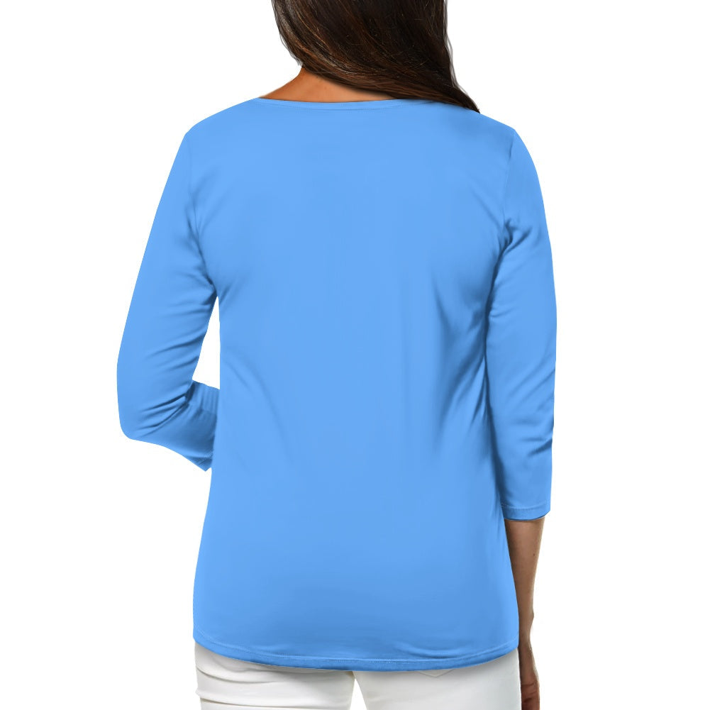 Haut femme manches 3/4 – Doux, élégant et pratique au quotidien Luma Gorria vêtement  Haut femme manches 3/4 Luma Gorria vêtement