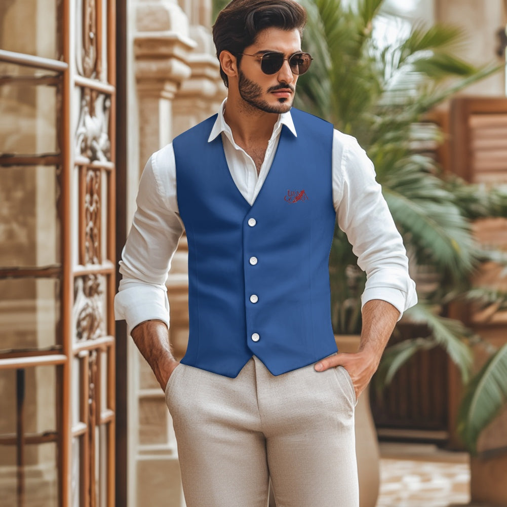 Gilet de costume homme – Col V, sans manches et ajustable Luma Gorria vêtement  Gilet de costume homme Luma Gorria vêtement
