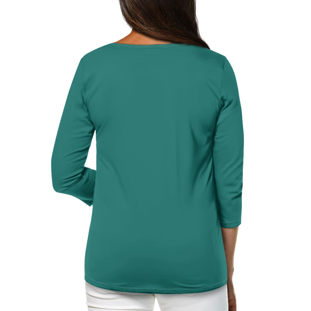 Haut femme manches 3/4 – Doux, élégant et pratique au quotidien Luma Gorria vêtement  Haut femme manches 3/4 Luma Gorria vêtement