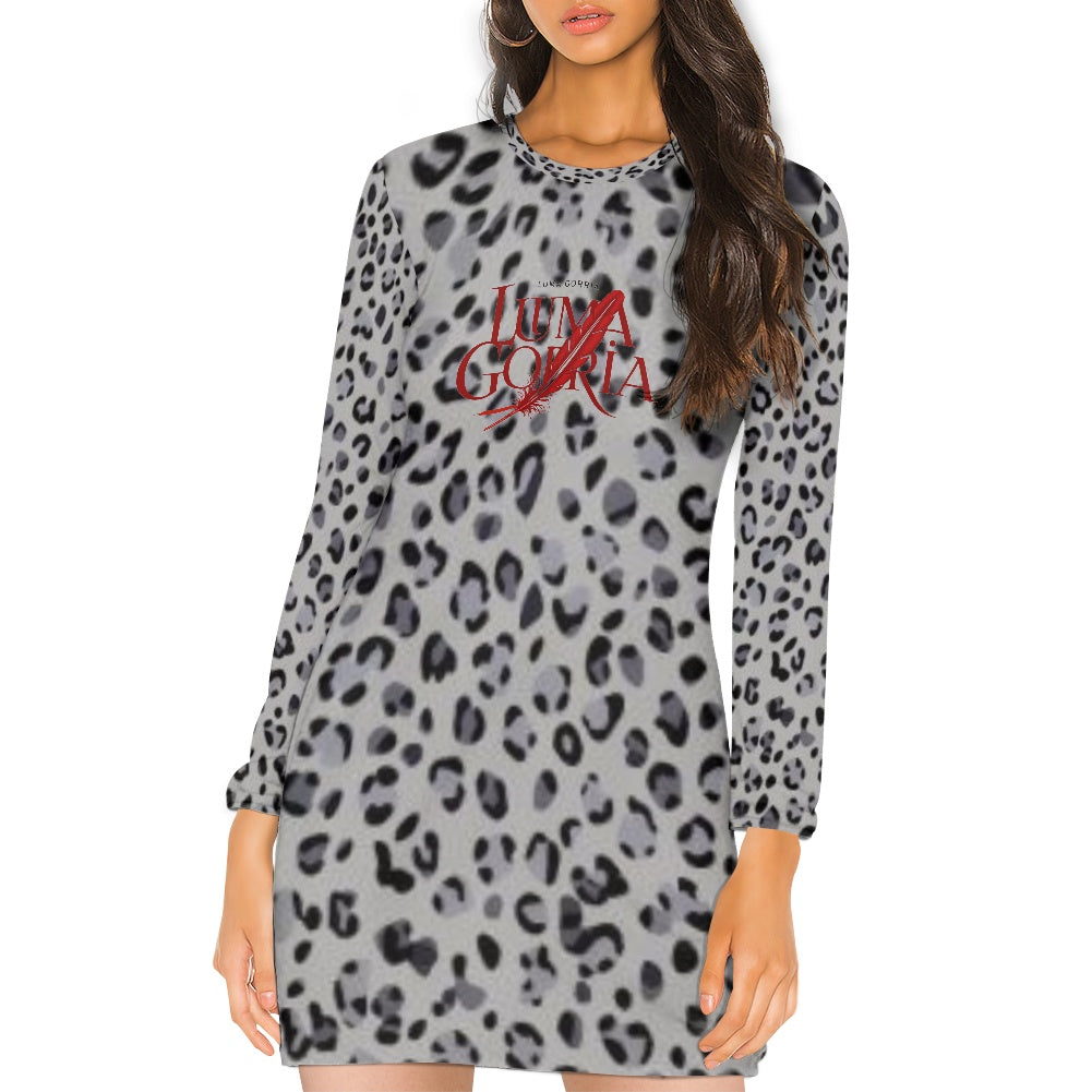 Robe slim femme – Manches longues, extensible et élégante Luma Gorria vêtement 36.00 Robe slim femme Luma Gorria vêtement