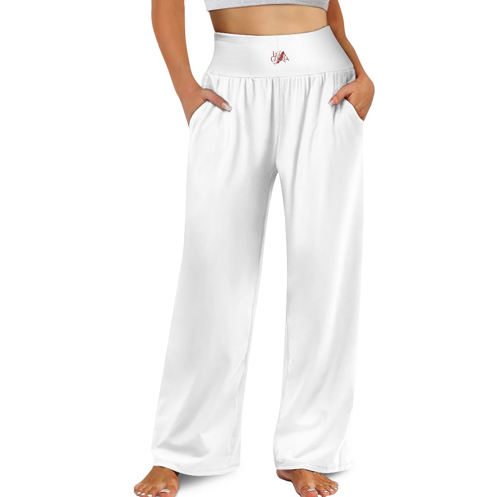 Pantalon large femme – Taille haute élastique et coupe fluide Luma Gorria vêtement  Pantalon homme Luma Gorria vêtement