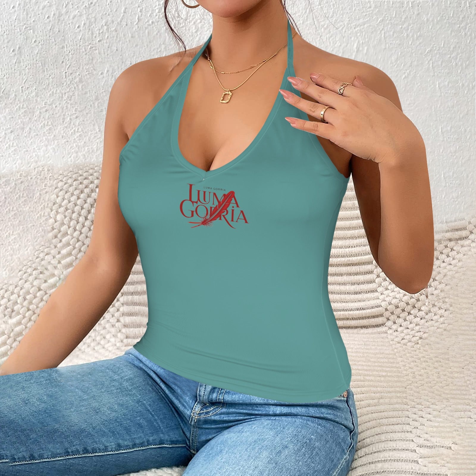 Haut dos nu femme – Moulant, col V profond, sexy et élégant