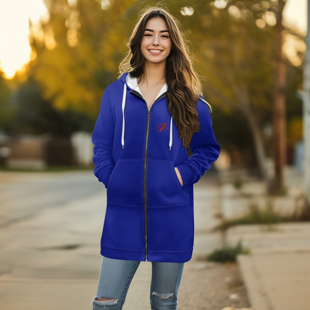 Sweat à capuche femme – Mi-long, doux et zippé Luma Gorria vêtement 45.00 Sweat à capuche femme Luma Gorria vêtement