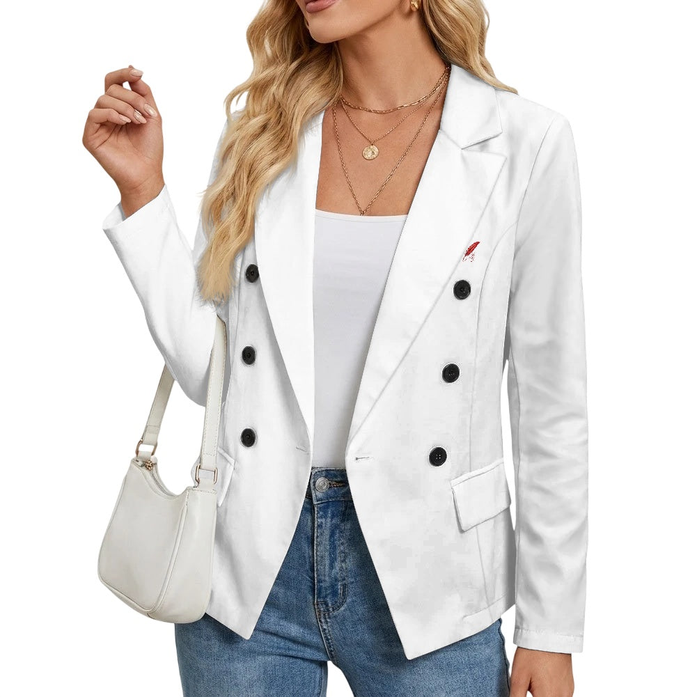 Blazer décontracté à deux poches pour femme – Élégance & style polyvalent
