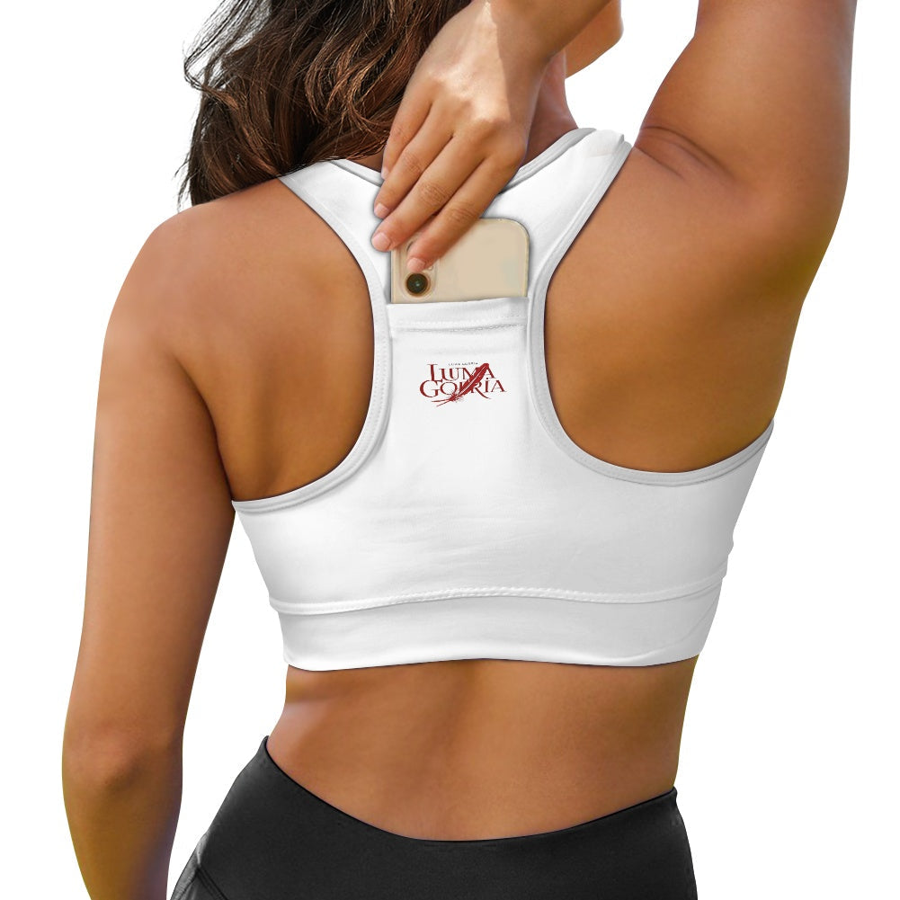 Brassière sport femme – Soutien, confort et poche arrière pratique Luma Gorria vêtement  Brassière sport femme Luma Gorria vêtement