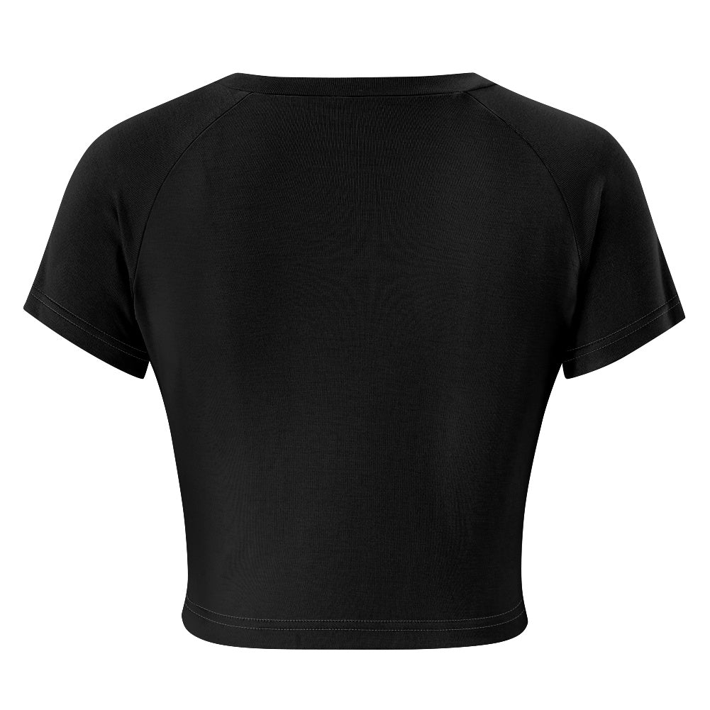 T-shirt court moulant femme – Extensible, doux et polyvalent Luma Gorria vêtement  T-shirt court moulant femme Luma Gorria vêtement