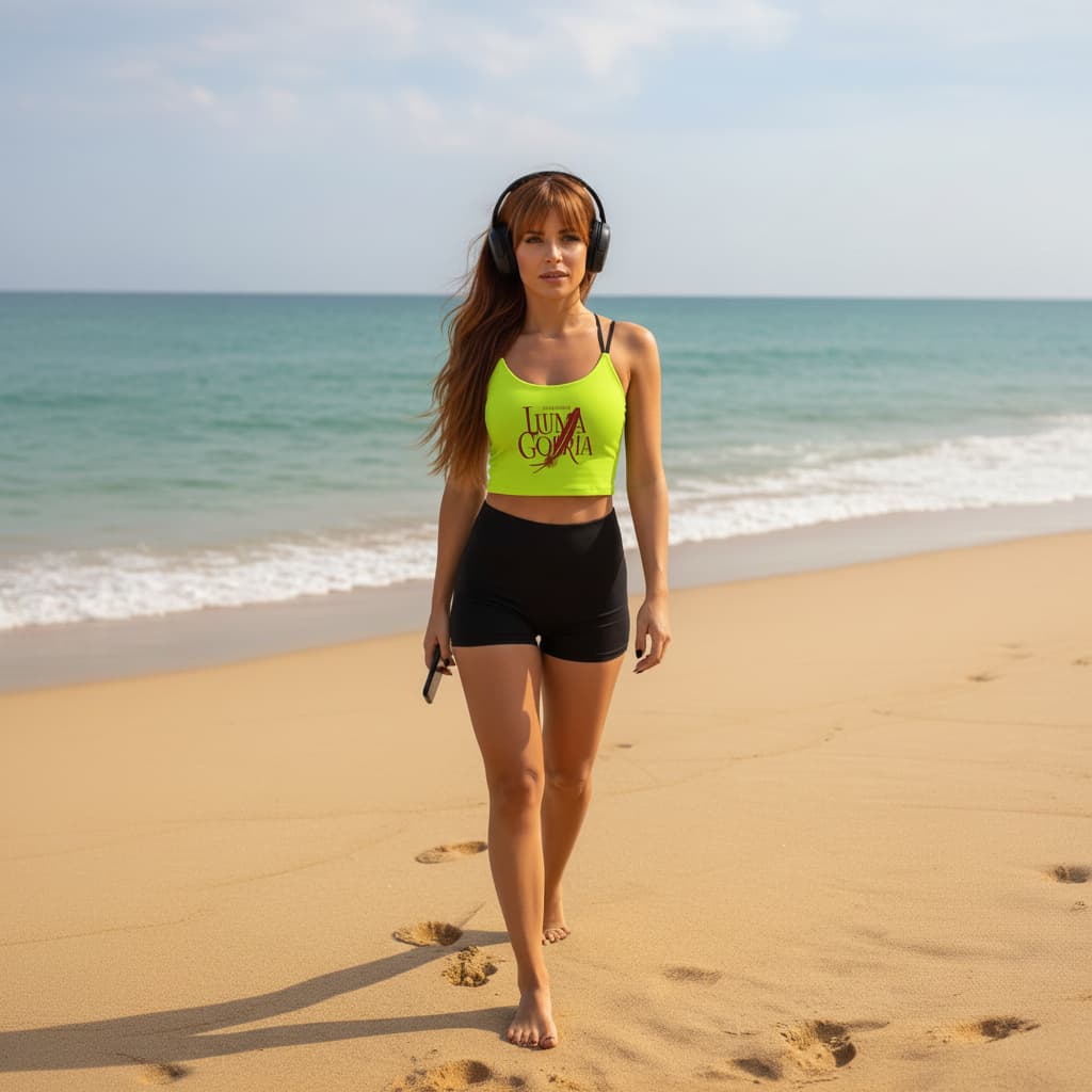 Haut court femme uni – Extensible et respirant