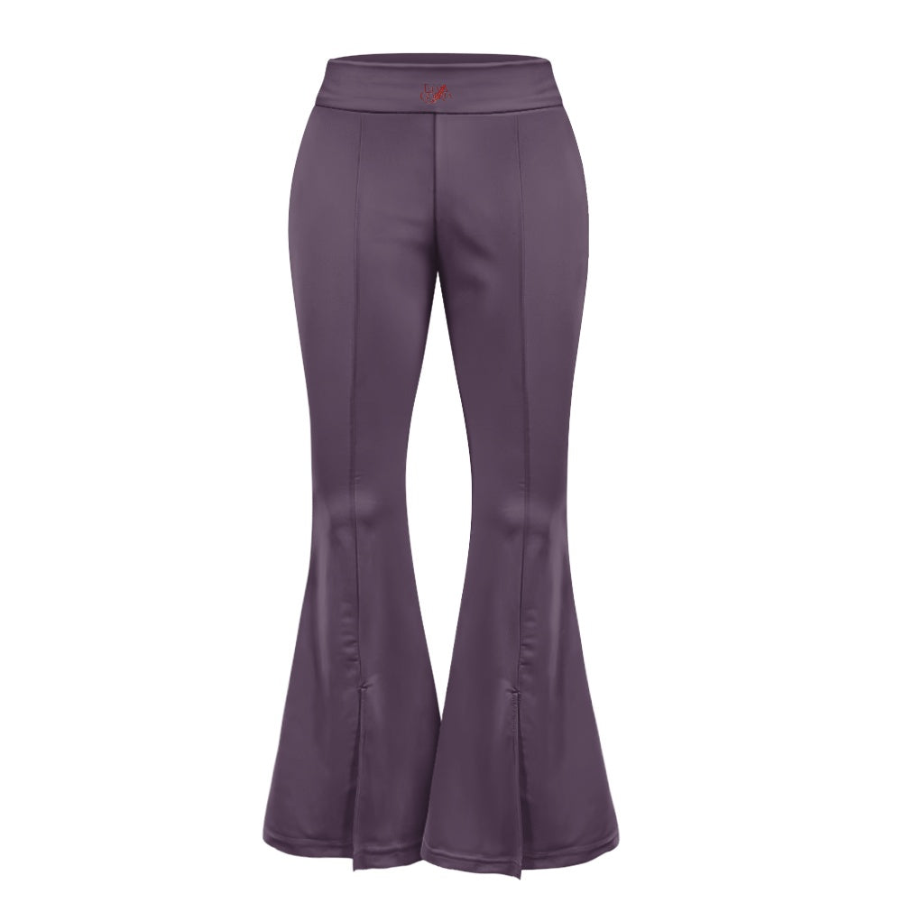 Pantalon évasé femme – Taille haute avec fente élégante Luma Gorria vêtement  pantalon femme Luma Gorria vêtement
