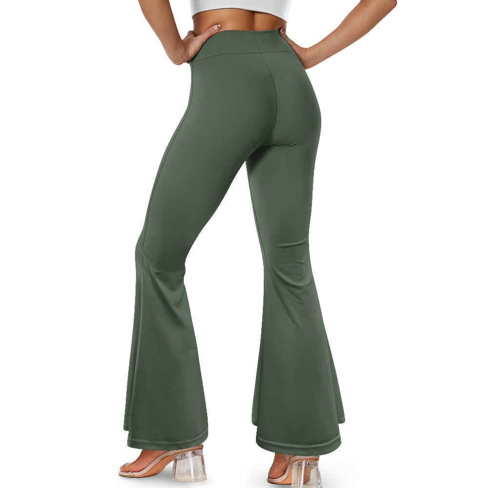Pantalon évasé femme – Taille haute avec fente élégante Luma Gorria vêtement  pantalon femme Luma Gorria vêtement