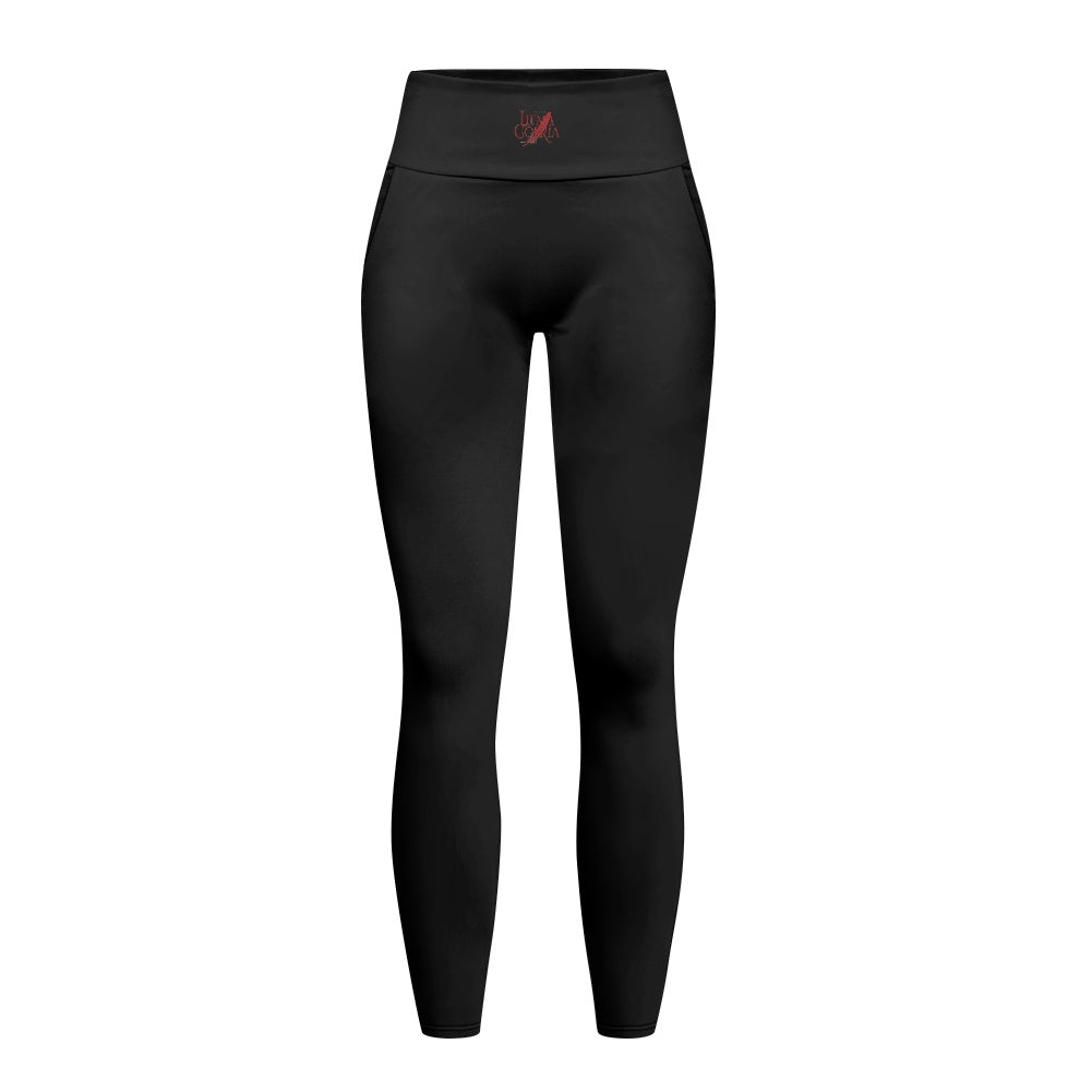 Legging femme – Tissu maillot de bain, respirant avec poches Luma Gorria vêtement  Legging femme avec poches Luma Gorria vêtement