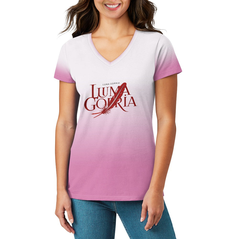 T-shirt femme col V – Manches courtes, doux et extensible Luma Gorria vêtement 34.00 T-shirt femme col V Luma Gorria vêtement