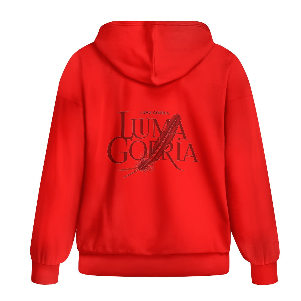 Sweat à capuche zippé femme – Ample, confortable et pratique Luma Gorria vêtement  hoodie Luma Gorria vêtement
