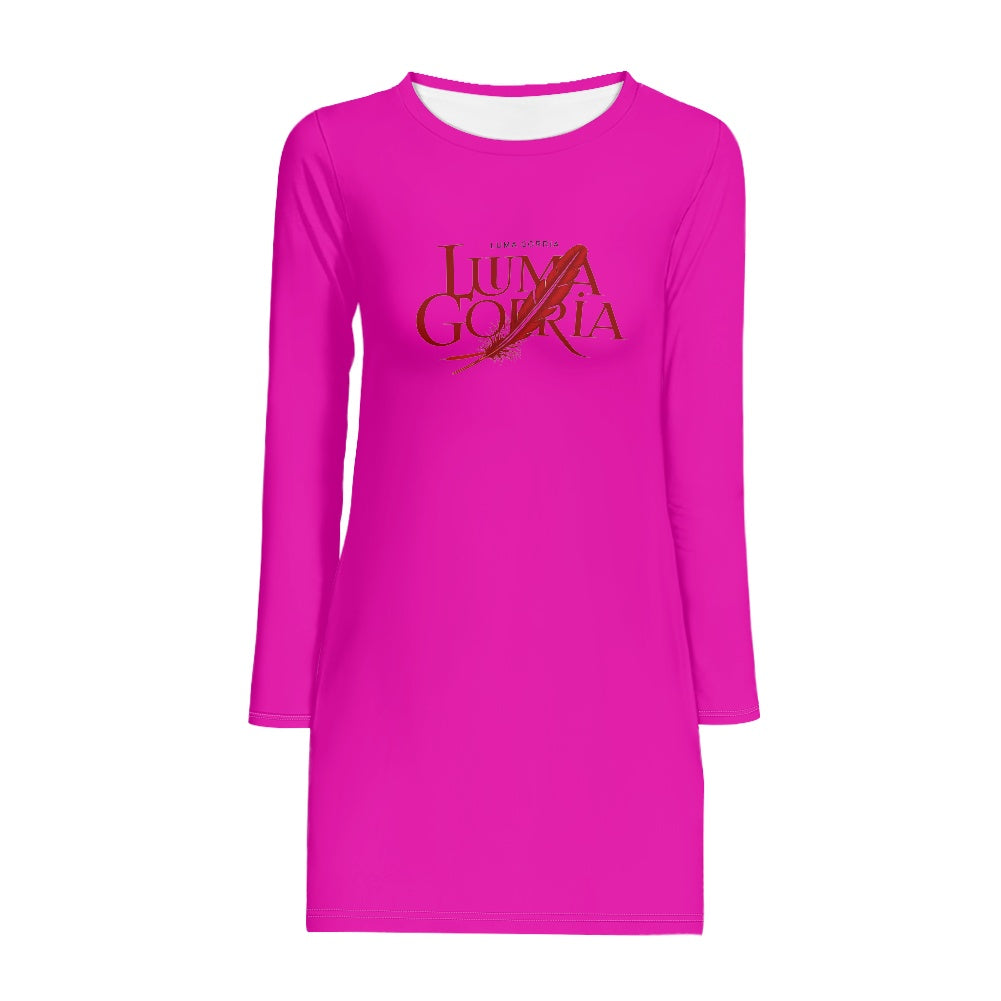 Robe slim femme – Manches longues, extensible et élégante Luma Gorria vêtement  Robe slim femme Luma Gorria vêtement