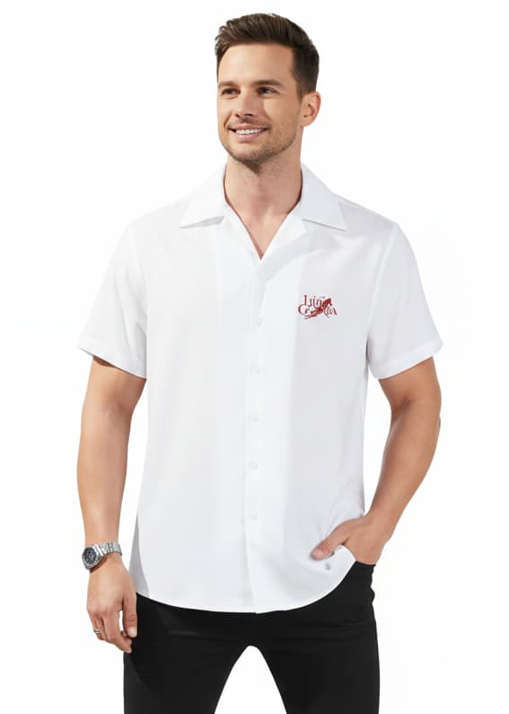 Chemise homme col cubain manches courtes légère et tendance