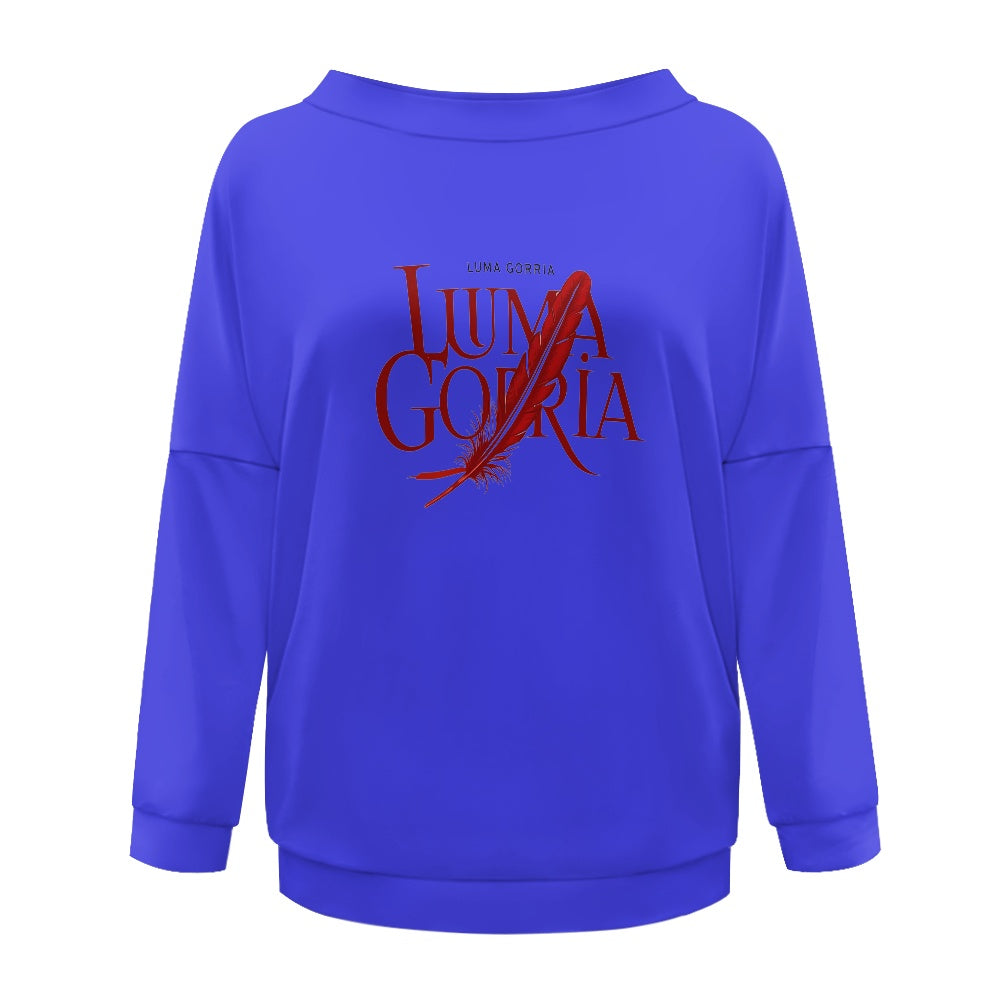 Pull femme – Style moderne à épaule dénudée, doux et extensible Luma Gorria vêtement  Pull femme Luma Gorria vêtement