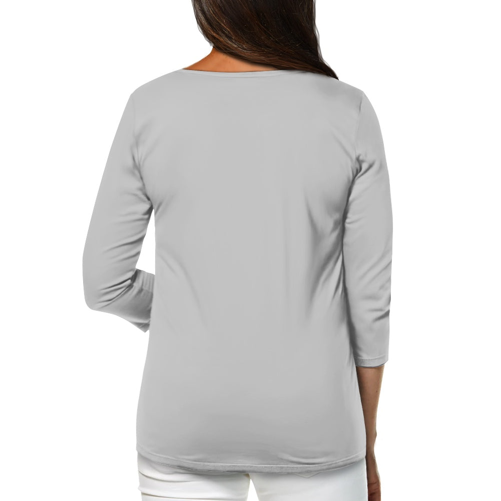 Haut femme manches 3/4 – Doux, élégant et pratique au quotidien Luma Gorria vêtement  Haut femme manches 3/4 Luma Gorria vêtement