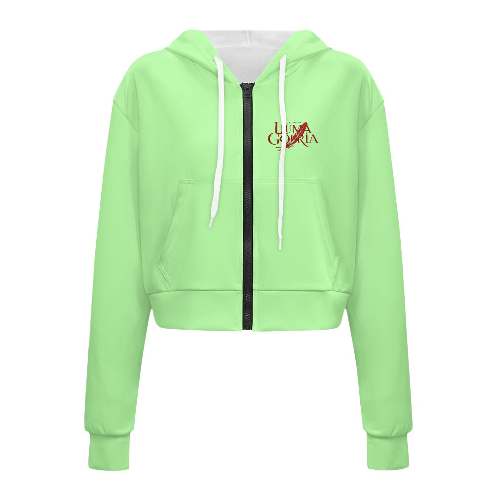 Sweat à capuche court femme – Zippé, tendance et confortable Luma Gorria vêtement  Sweat à capuche court femme Luma Gorria vêtement